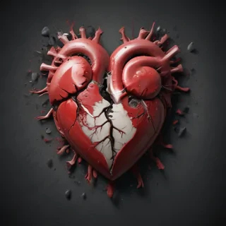 broken heart background