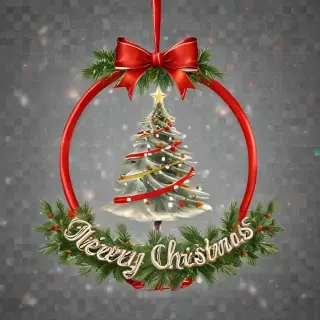 transparent merry christmas