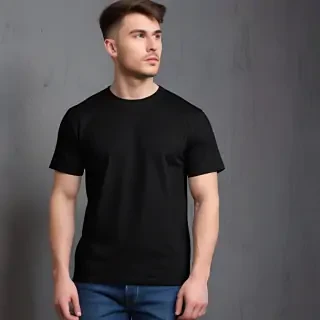 mockup tshirt black