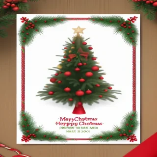 christmas card template psd