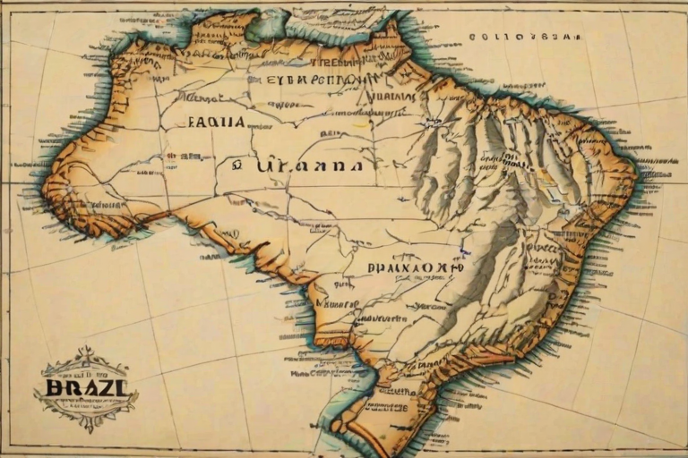 map of brazil