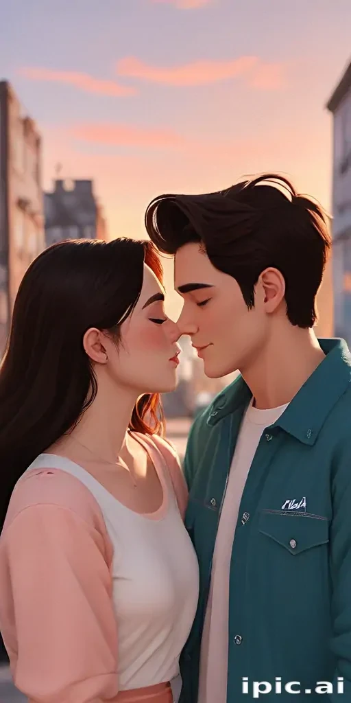 cartoon couple aesthetic