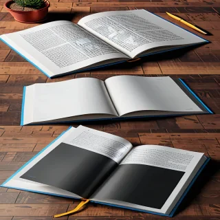 open book mockup