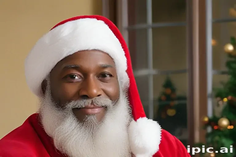 image of black santa
