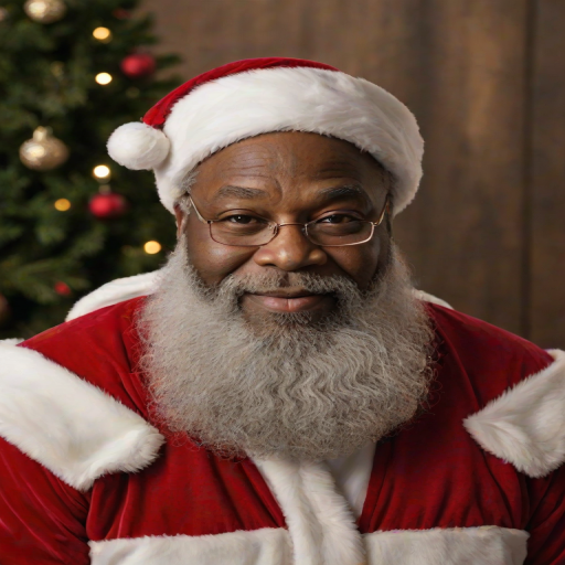 black santa png