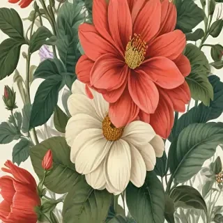 vintage flower illustration