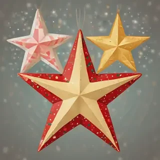 christmas stars clipart