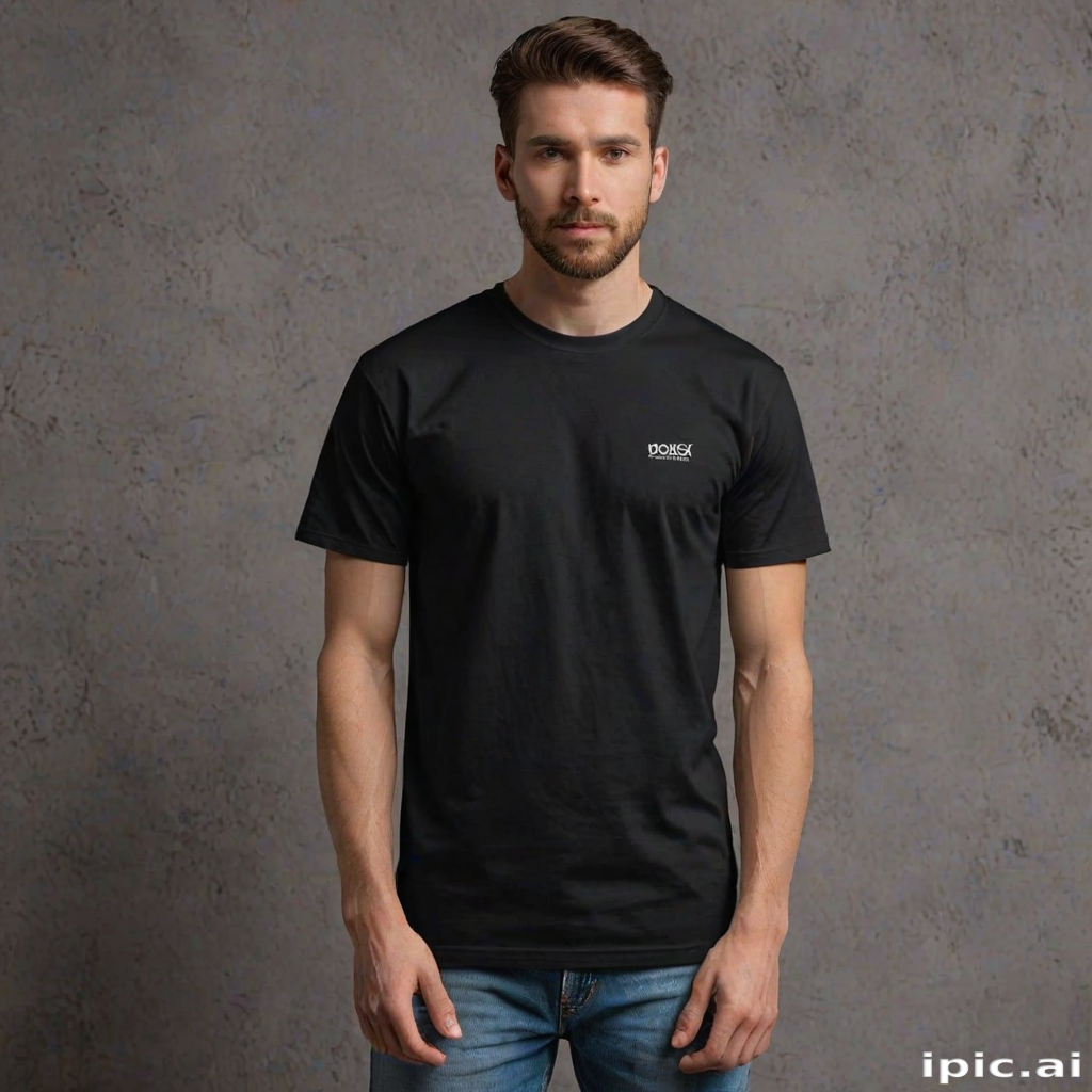 black mockup t shirt