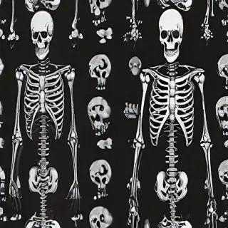 skeleton background