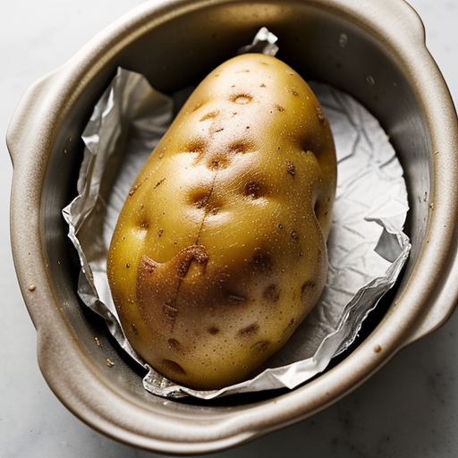 how to bake a potato without foil