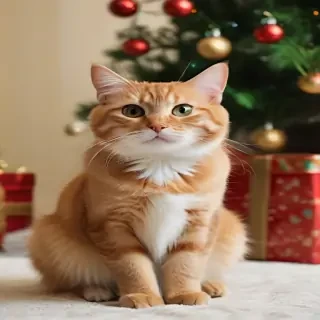 pictures of cats for christmas
