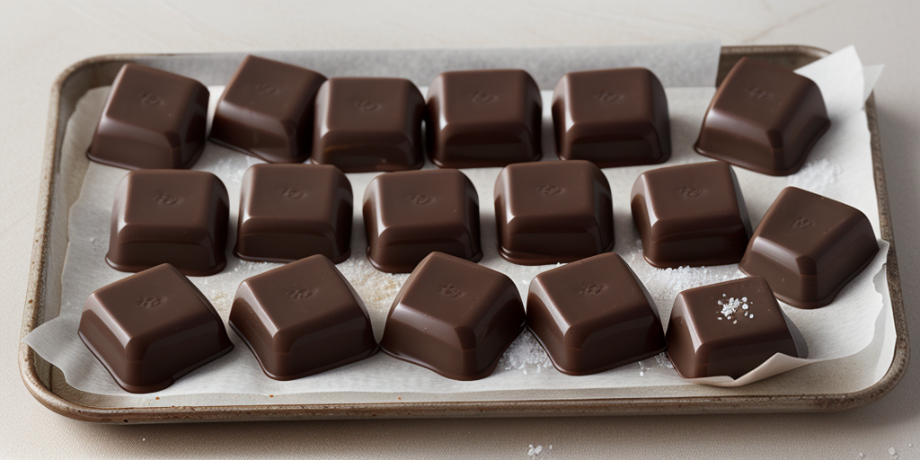 dark chocolate caramels with sea salt