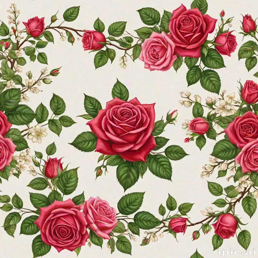 rose border png