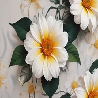 aesthetic flower painting