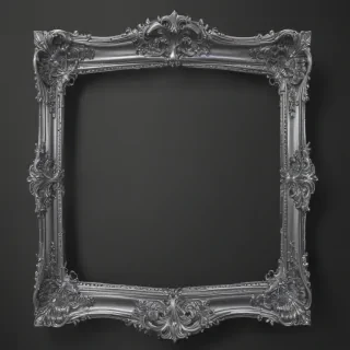 silver frame png