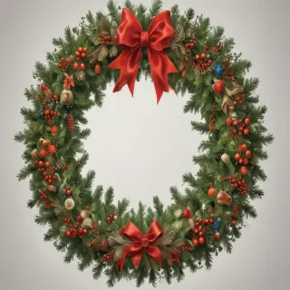 christmas wreath clip art