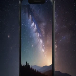 starry background iphone