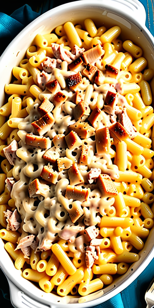 macaroni and cheese with turkey