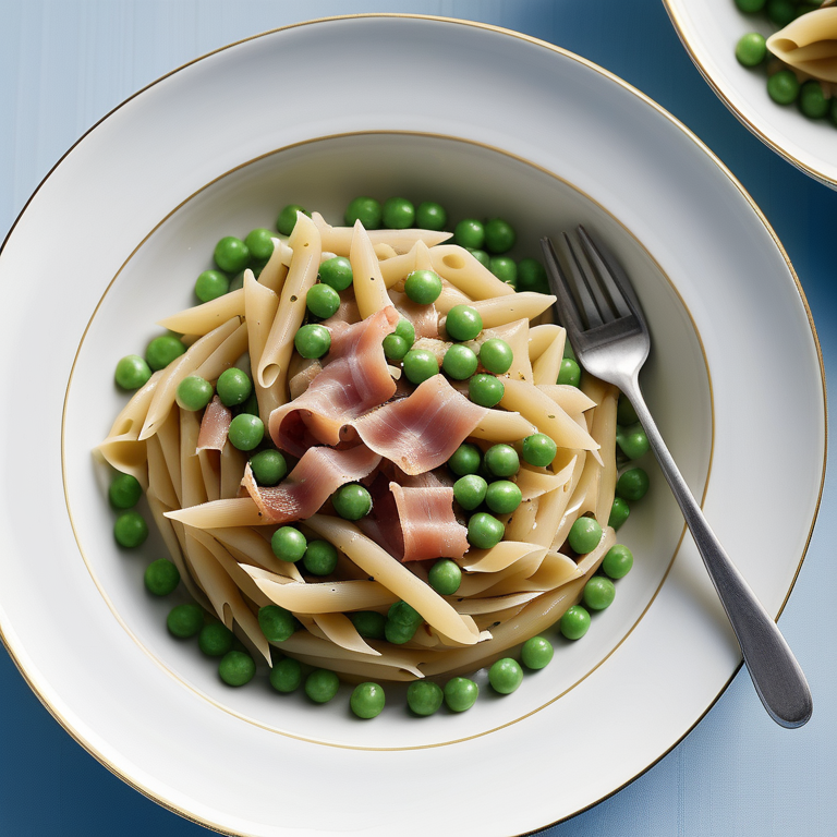 pasta with pancetta and peas