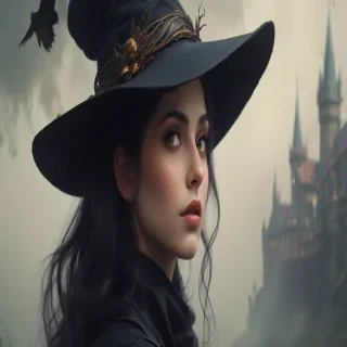vintage witch art
