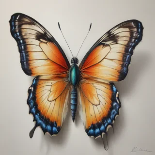drawing of a butterfly