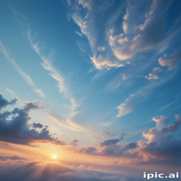 sky blue background