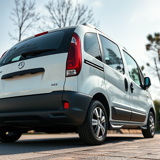 A high-resolution image of a modern minivan, captured with a DSLR camera at f/8 aperture, ISO 100, 24mm focal length, in a low-angle view with soft natural lighting to enhance details and contours.