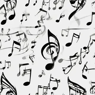 music notes transparent