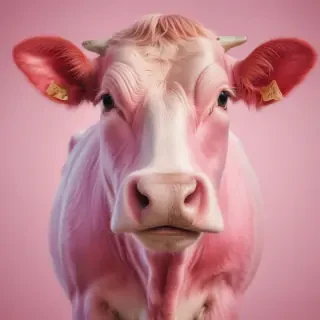 pink cow wallpaper