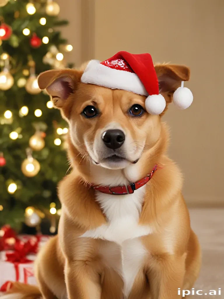 christmas wallpaper dog