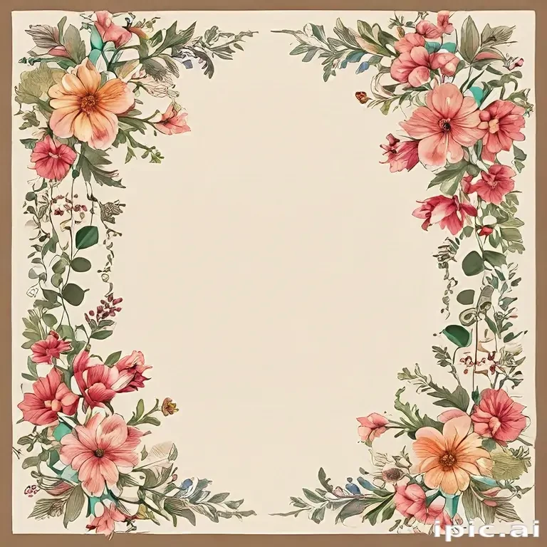 floral page borders