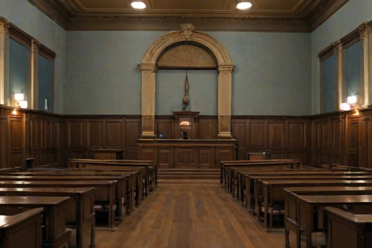 court room background