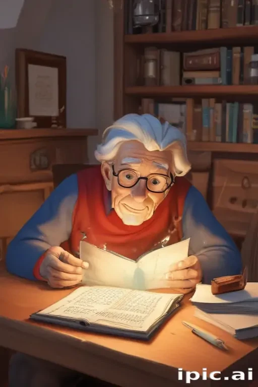 reading cartoon