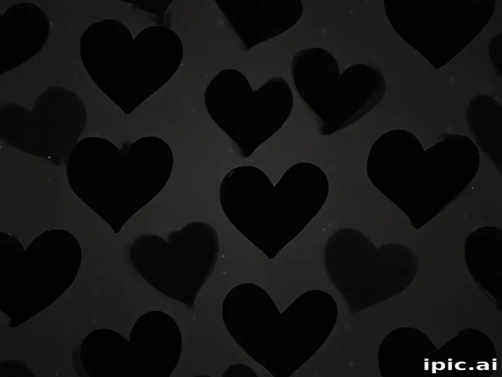 black heart background