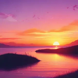 cute sunset wallpaper