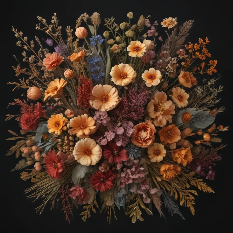 dried flowers png