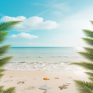 cute beach backgrounds