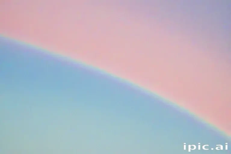 pastel coloured rainbow