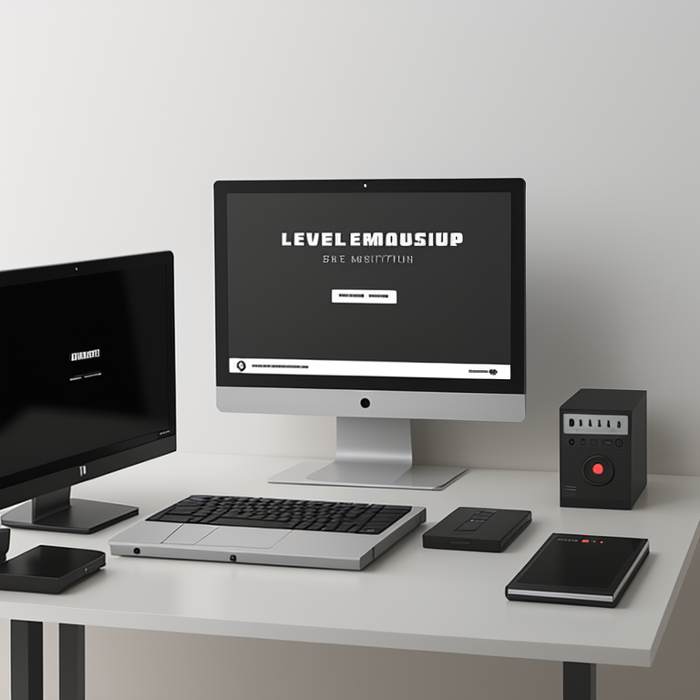 Modern Workspace Setup Featuring Multiple Monitors and Sleek Tech ...