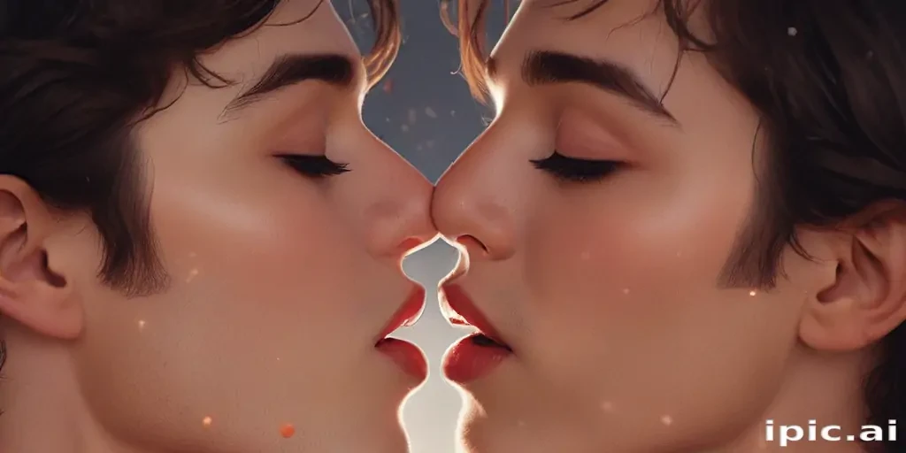 aesthetic kiss