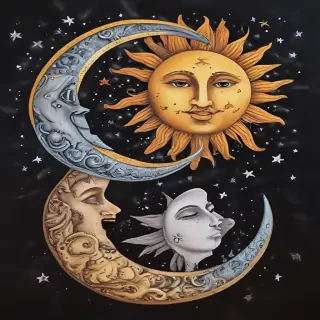 sun and moon