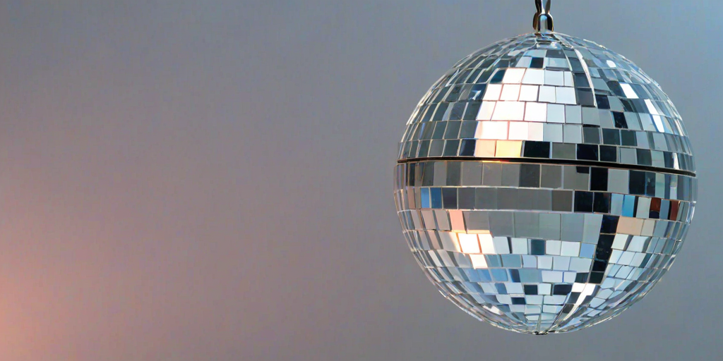 transparent disco ball