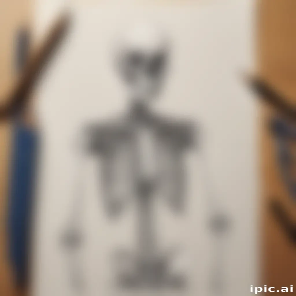 creative skeleton drawing art