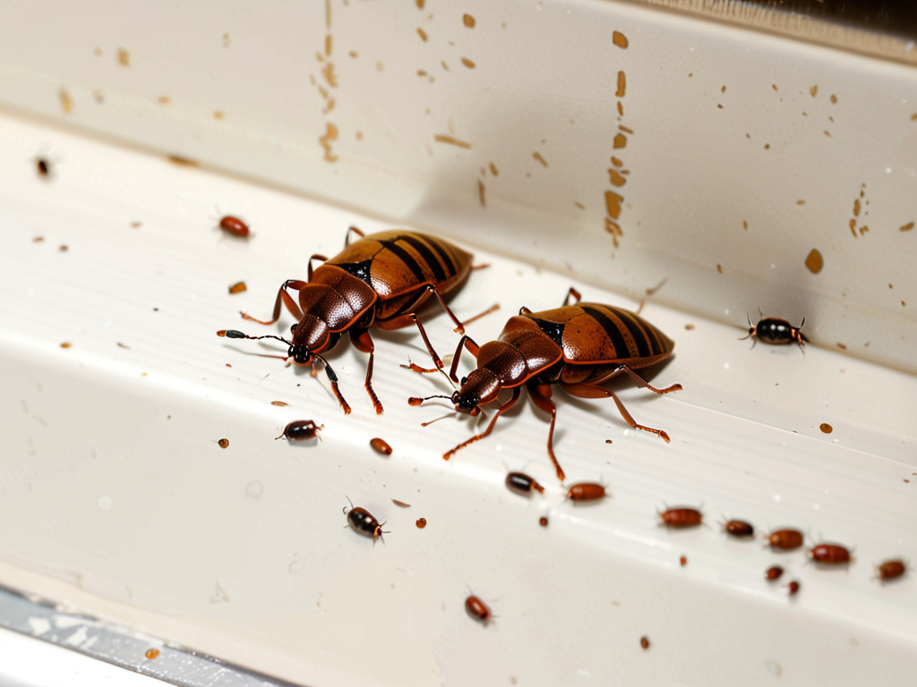 little brown bugs in kitchen