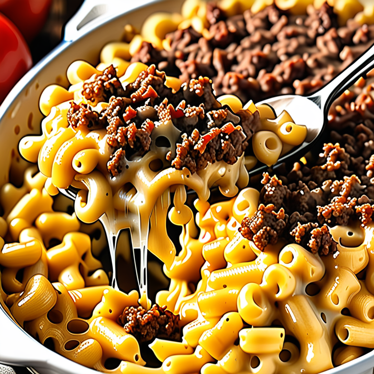 mac n cheese with ground beef