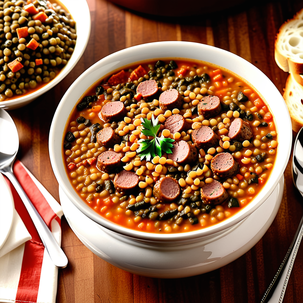 recipe for carrabba's lentil sausage soup