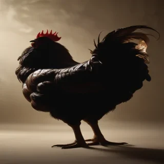 silhouette of a chicken