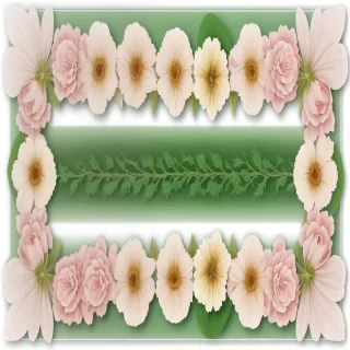 transparent flower border