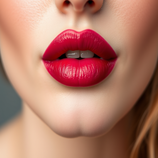 Enchanting woman lips with a gradient ombre effect, transitioning from pale pink to deep berry, creating depth and dimension, expertly blended