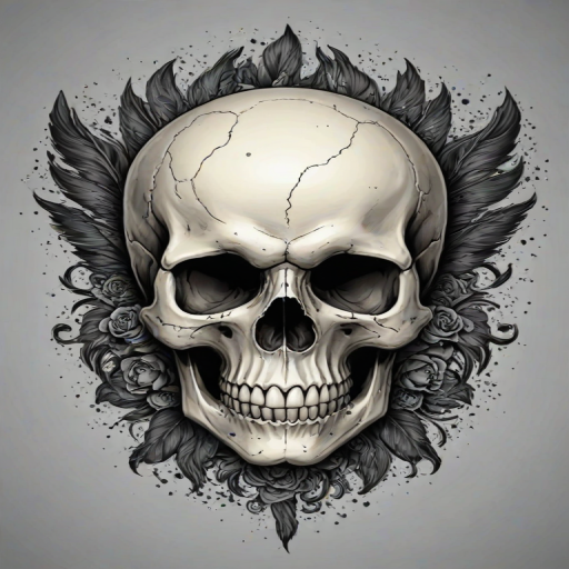 skull background